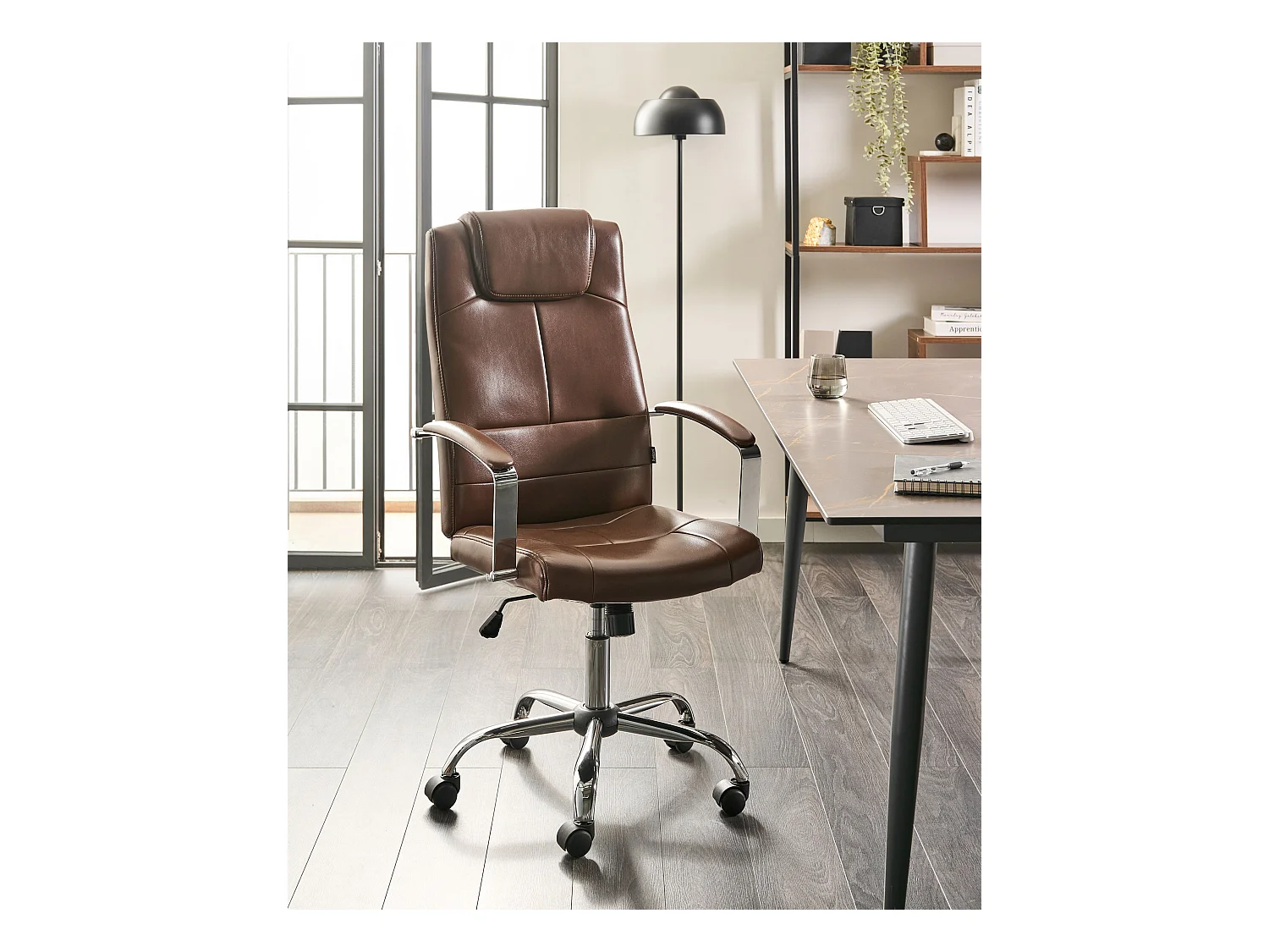 Fauteuil de bureau WINNER Cuir PU Marron