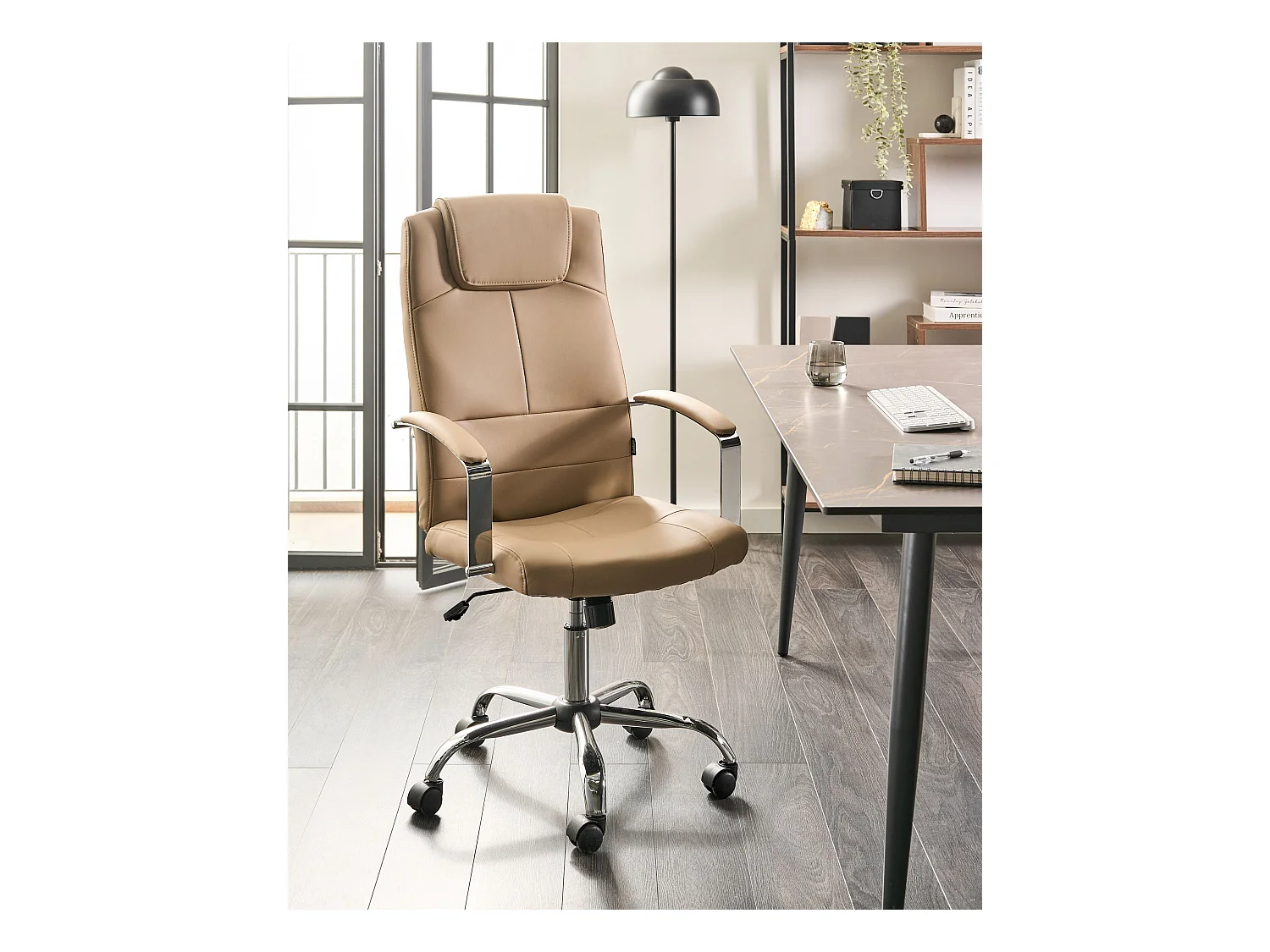 Fauteuil de bureau WINNER Cuir PU Beige sable