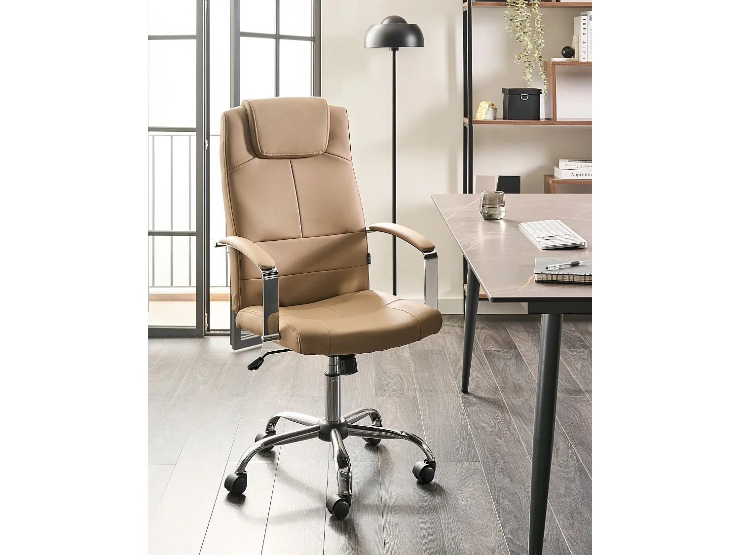 Fauteuil de bureau WINNER Cuir PU Beige sable