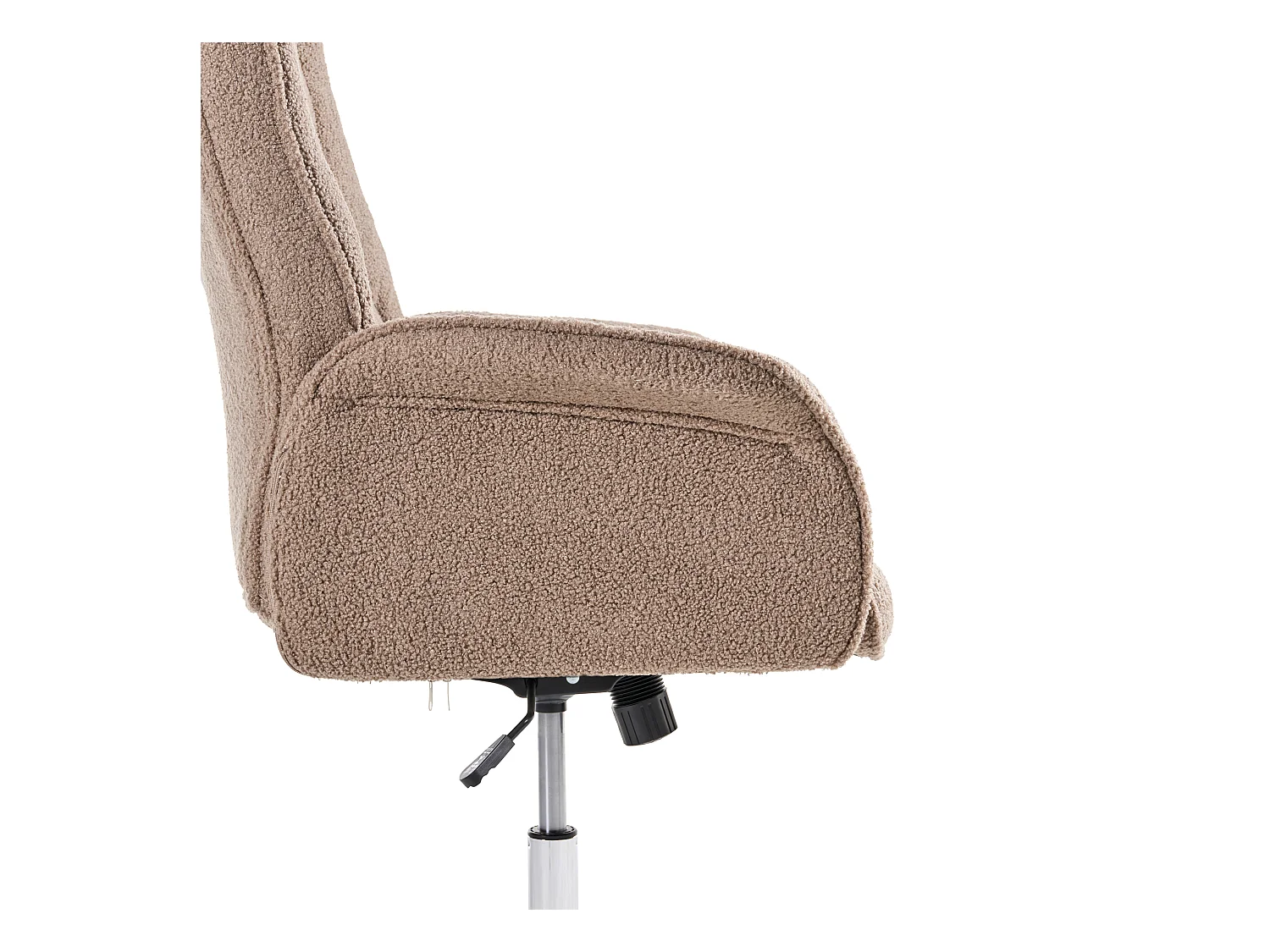 Chaise de bureau PILOT Bouclé Marron