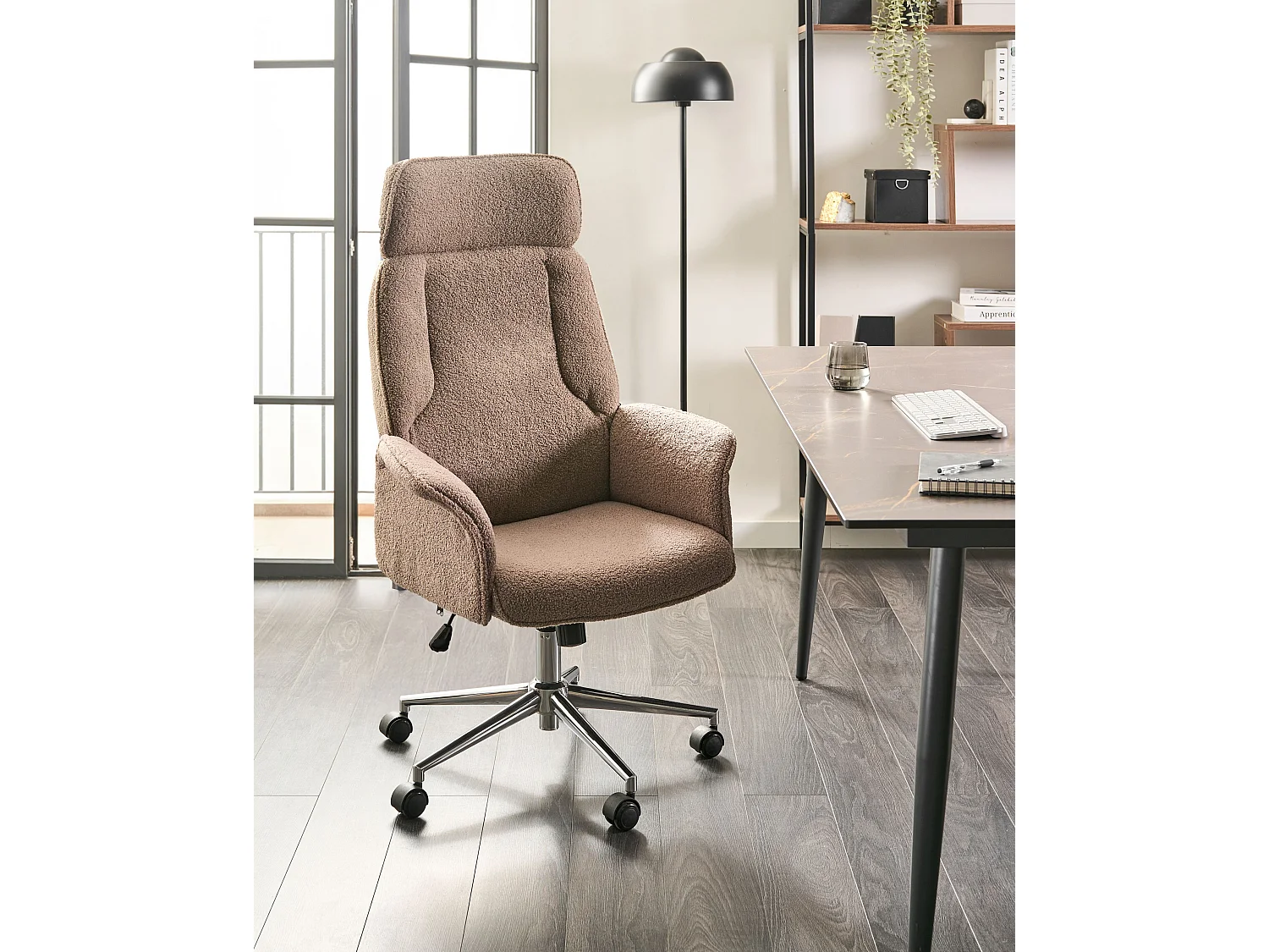 Office Chair PILOT Boucle Brown