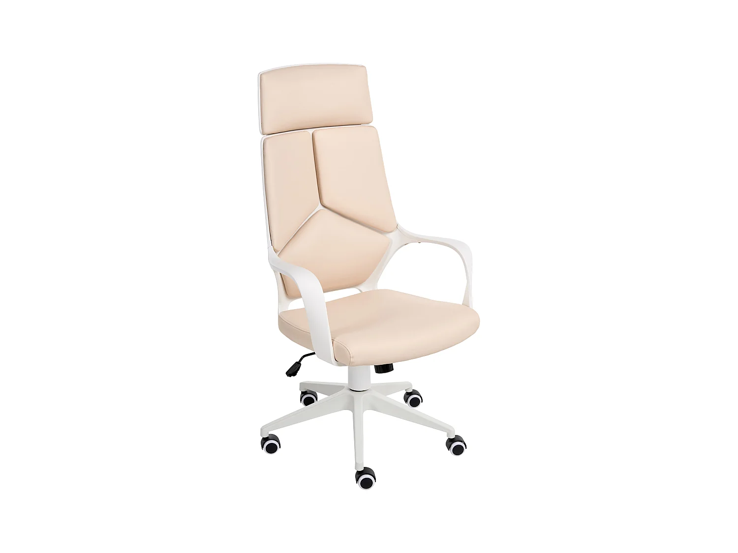 Chaise de bureau DELIGHT Cuir PU Beige clair
