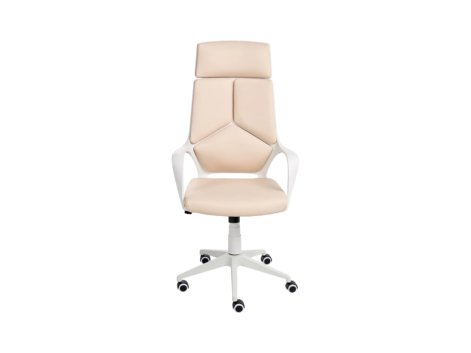 Chaise de bureau DELIGHT Cuir PU Beige clair