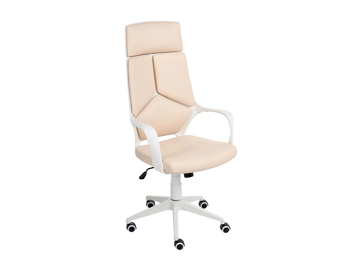 Chaise de bureau DELIGHT Cuir PU Beige clair