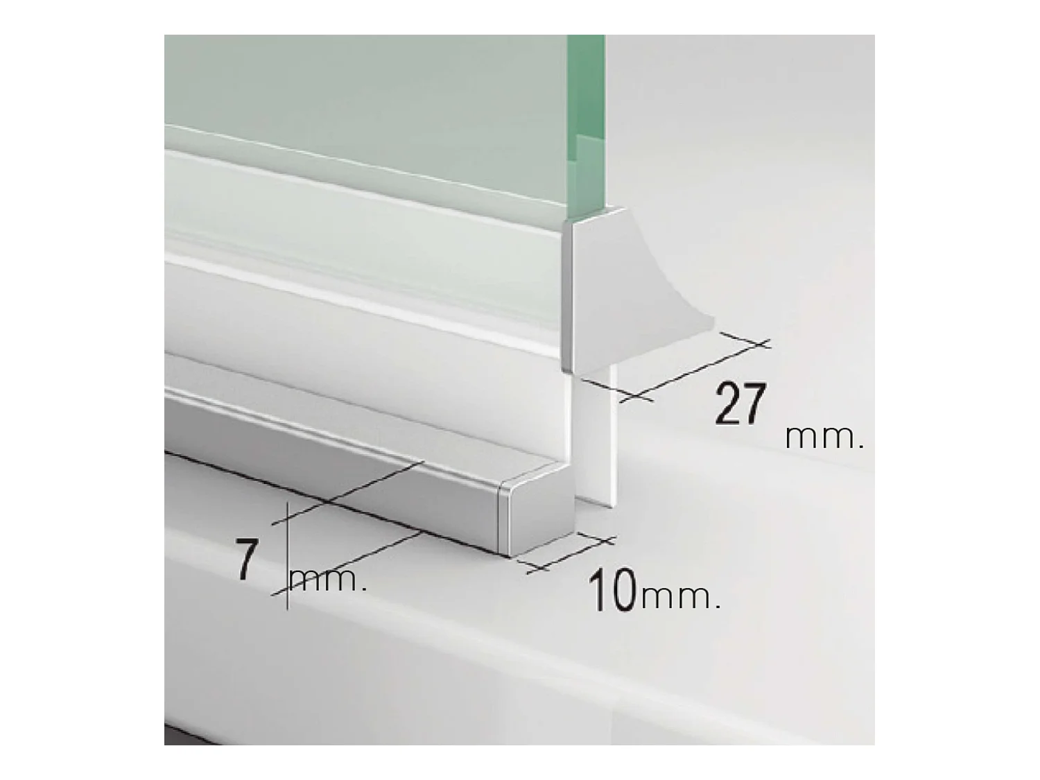Porte de douche charnières droite - Paroi de douche L.70 x H195 cm - Verre trempé 8mm transparent anti calcaire - Acier Inoxydable - SUPERBAN