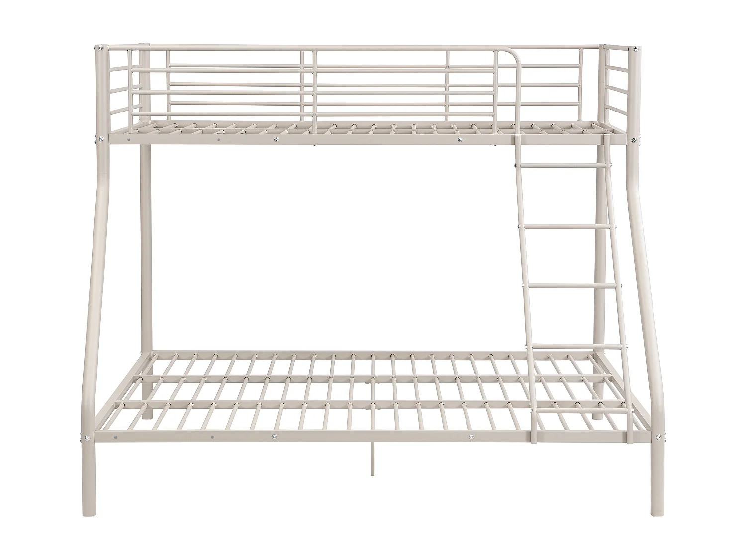 Lits superposés - 90 et 140 x 190 cm - Acier – Beige - ELEVATIO III