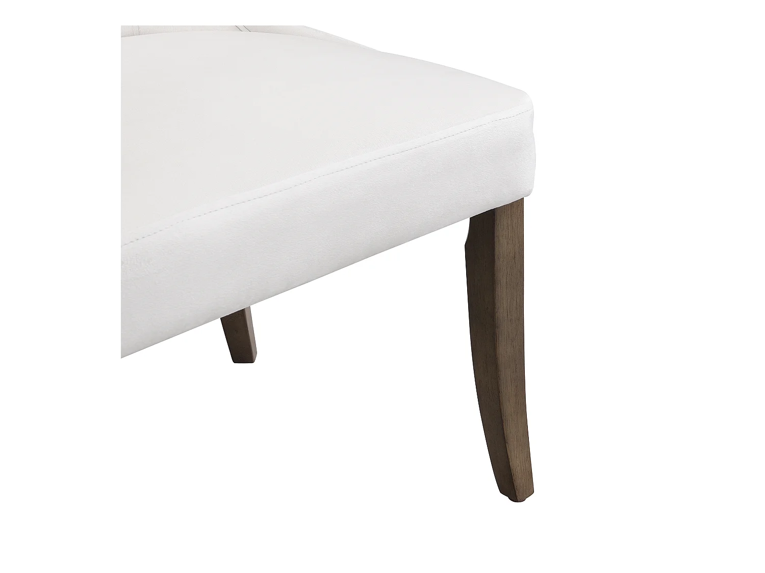 Set van 2 corduroy stoelen met dikke kussens en verstelbare houten poten in beige voor slaapkamer keuken woonkamer