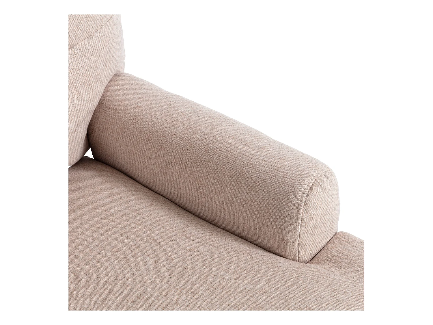 Chaise 67x60x96.5cm Avec repose pieds Dos réglable en 5 niveaux Inclinable Avec supports latéraux Matériel Mousse Beige