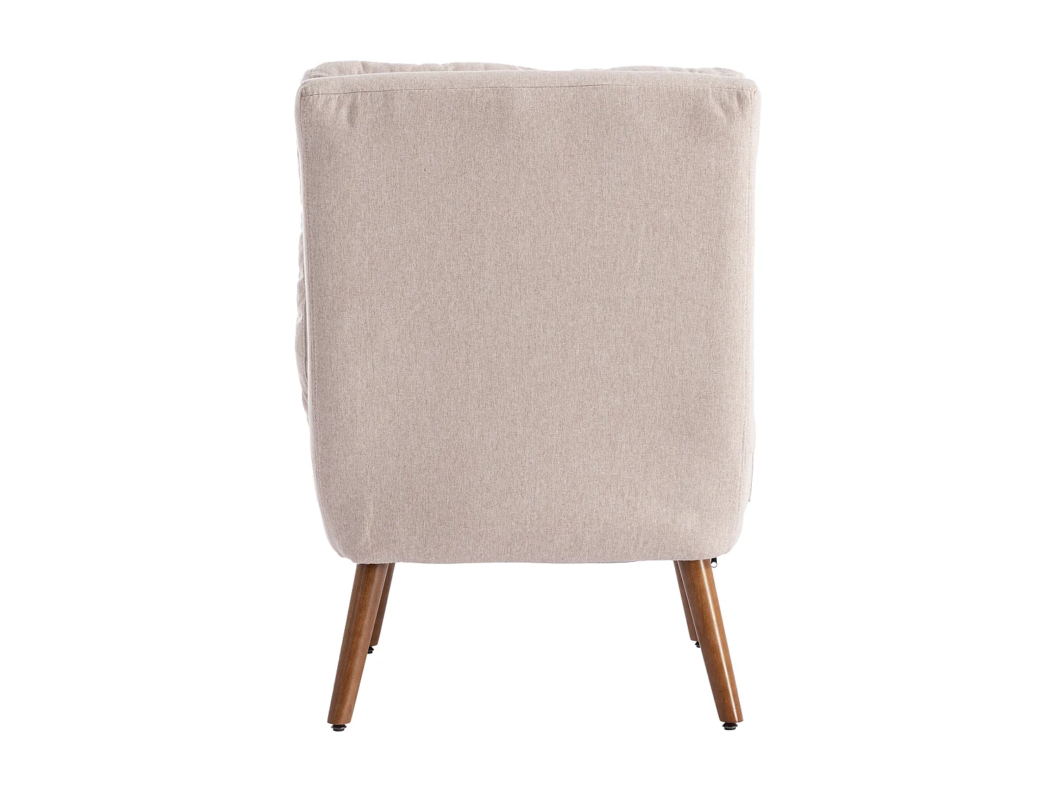 Chaise 67x60x96.5cm Avec repose pieds Dos réglable en 5 niveaux Inclinable Avec supports latéraux Matériel Mousse Beige