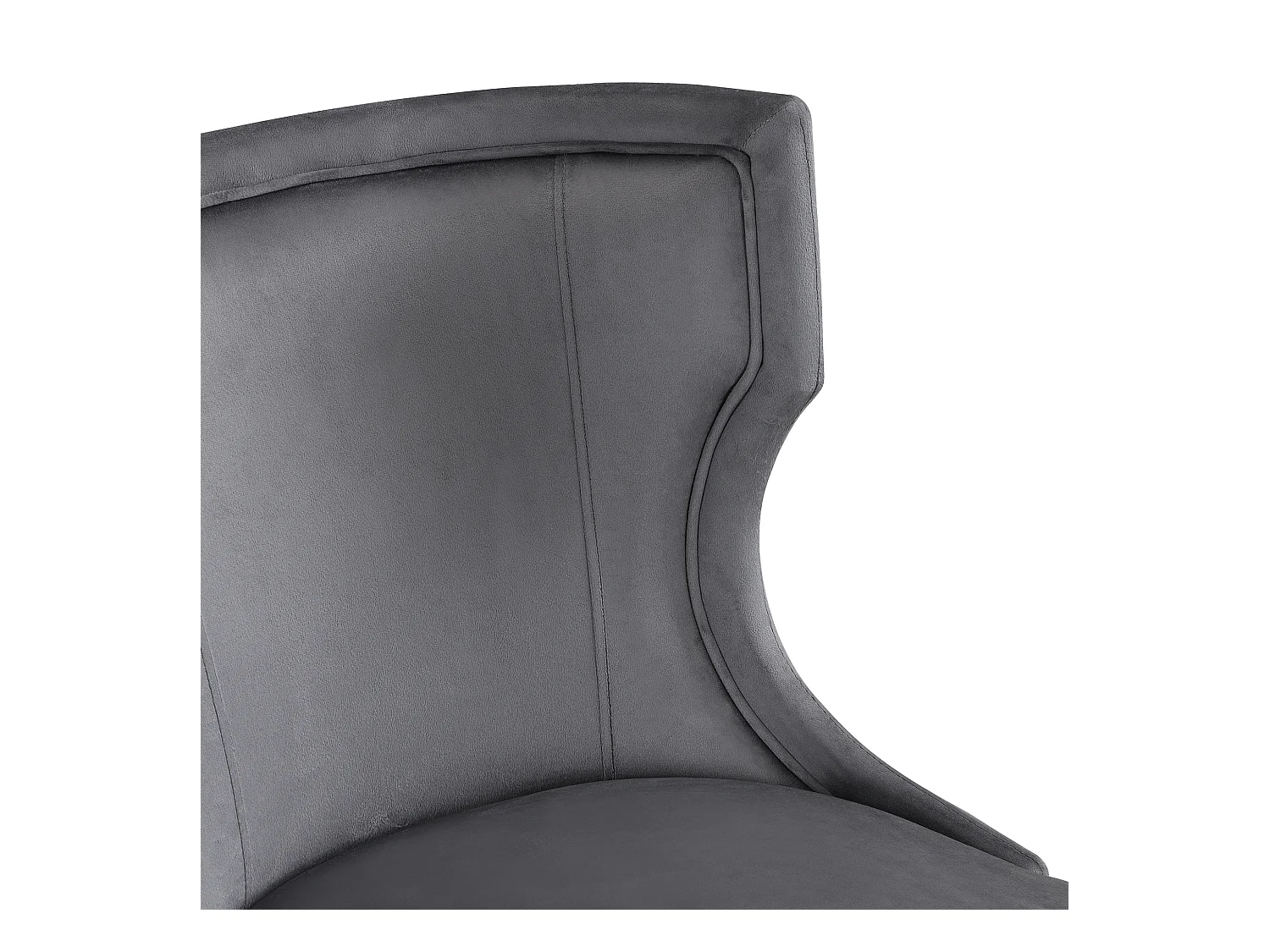 Set van 2 corduroy stoelen met dikke kussens en verstelbare poten in grijs voor slaapkamer keuken woonkamer