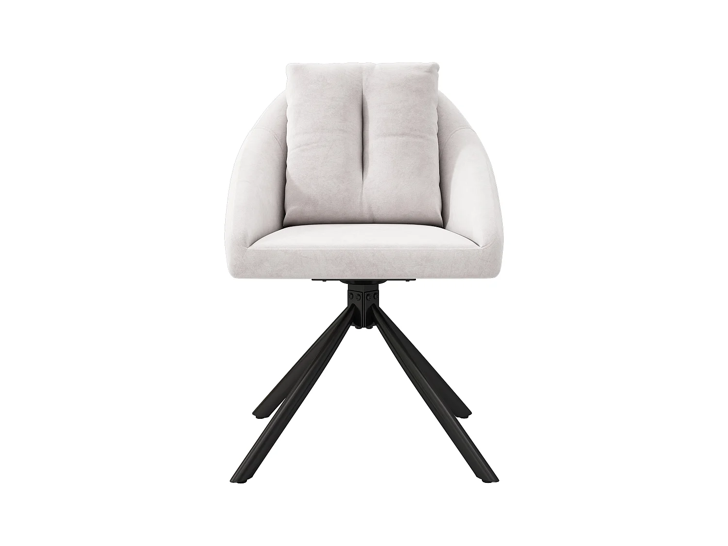 Lot de 2 chaises en velours côtelé Tournantes Confortables Velours Respirant Beige pour Salle À Manger