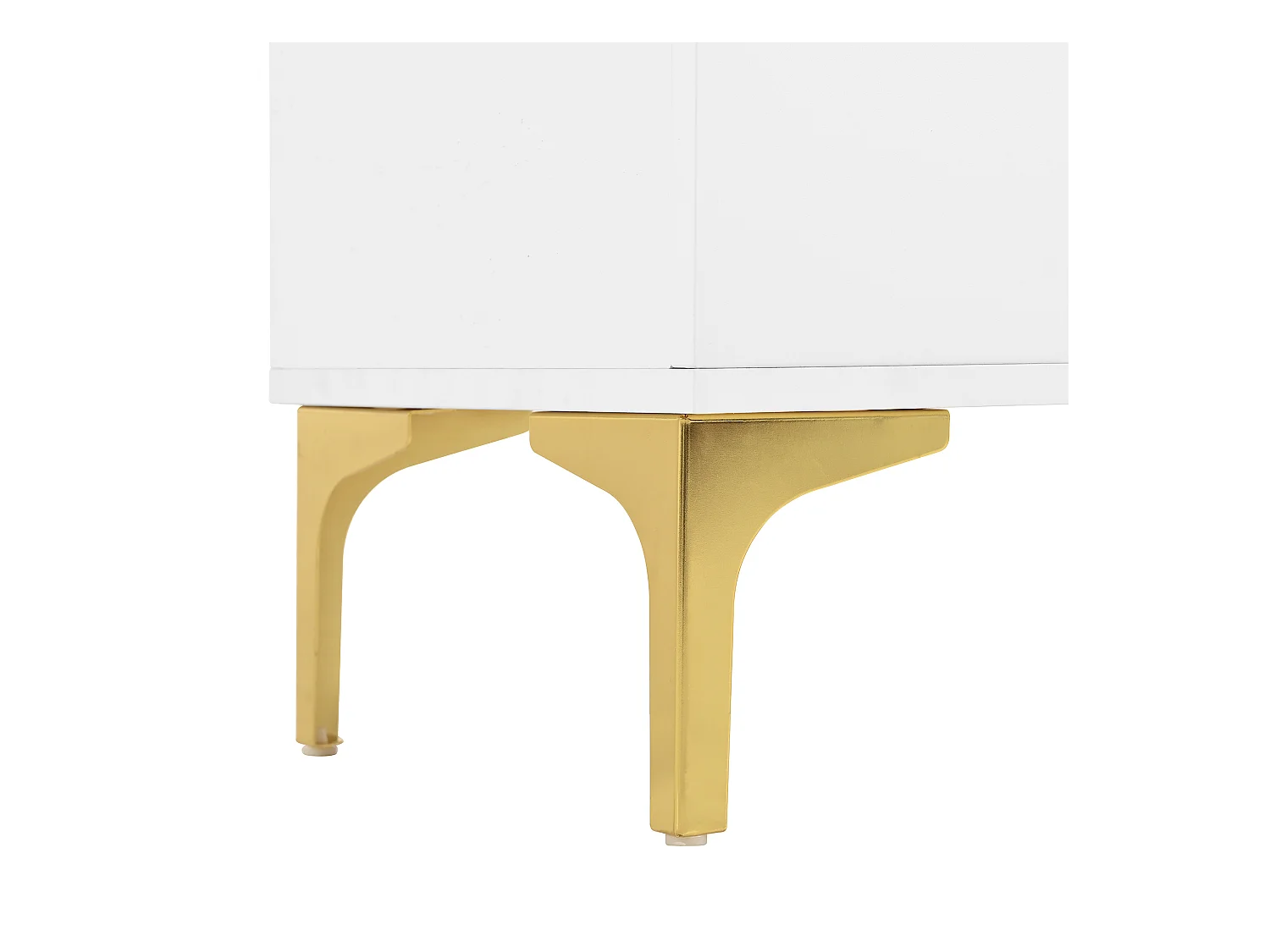 Dressoir 80x35x79,5 cm met lades en opbergkasten, spaanplaat in wit, voor woonkamer