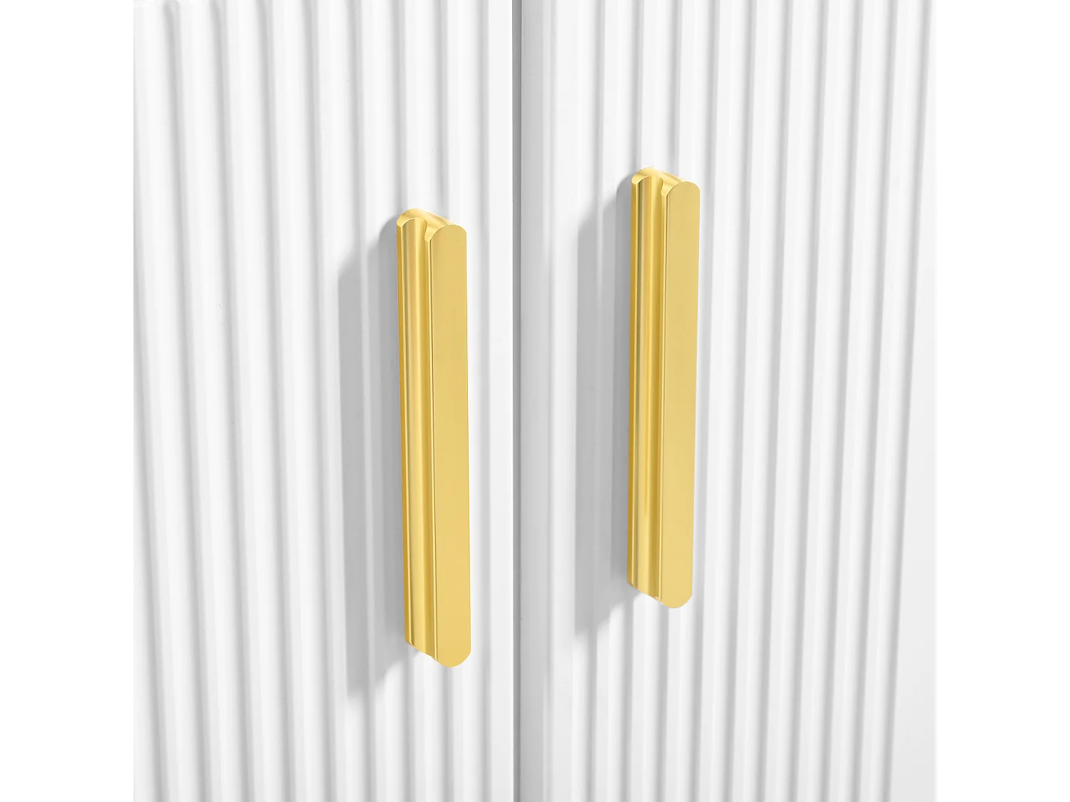 Buffet 80x35x79.5 cm avec tiroirs et armoires de rangement panneaux de particules en blanc pour salon