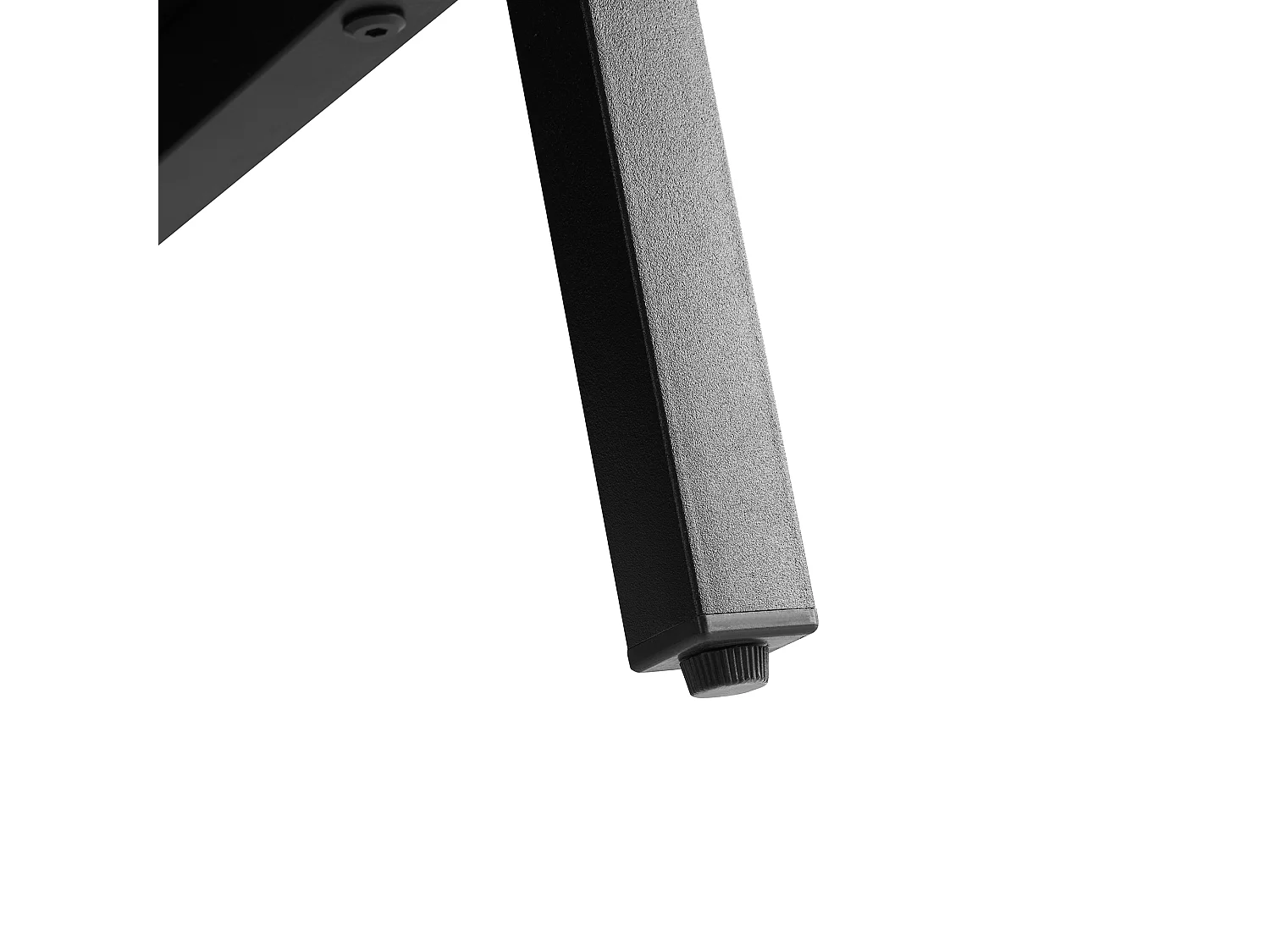 Buffet Noir capacité 50 kg dessus étagères réglables 20 kg MDF pieds métalliques