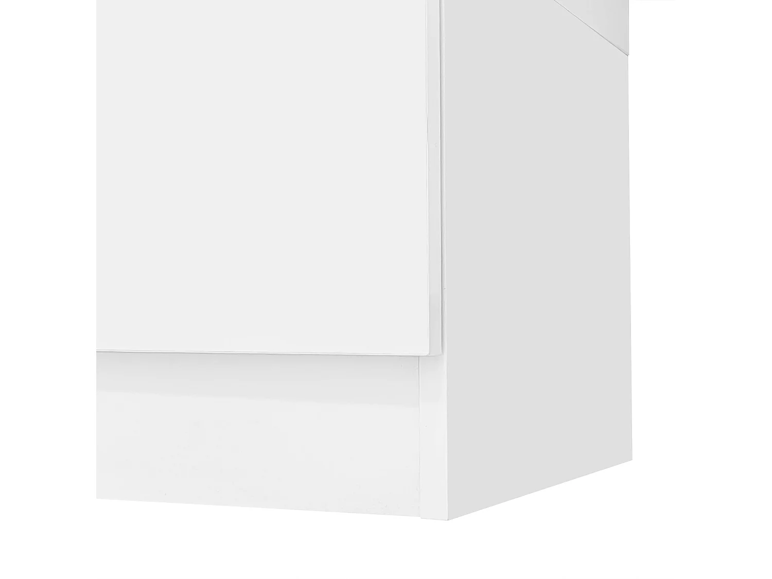 Dressoir 140x35x75 cm met planken en lades, MDF en glas, spaanplaat in wit voor woonkamer