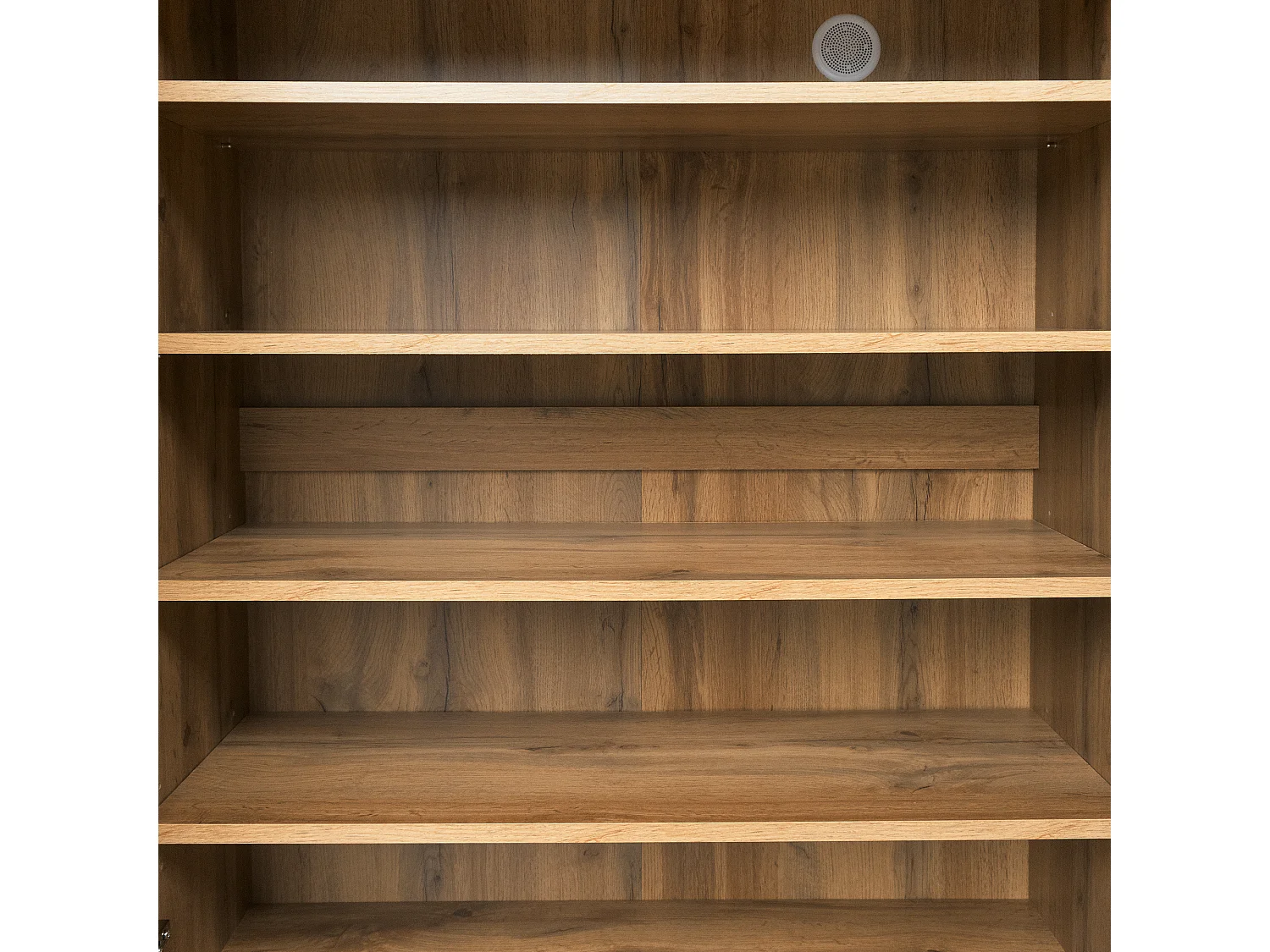 Dressoir 80,5x35x109,5 cm met vijf verstelbare planken van spaanplaat Natuurlijke kleur voor woonkamer en keuken