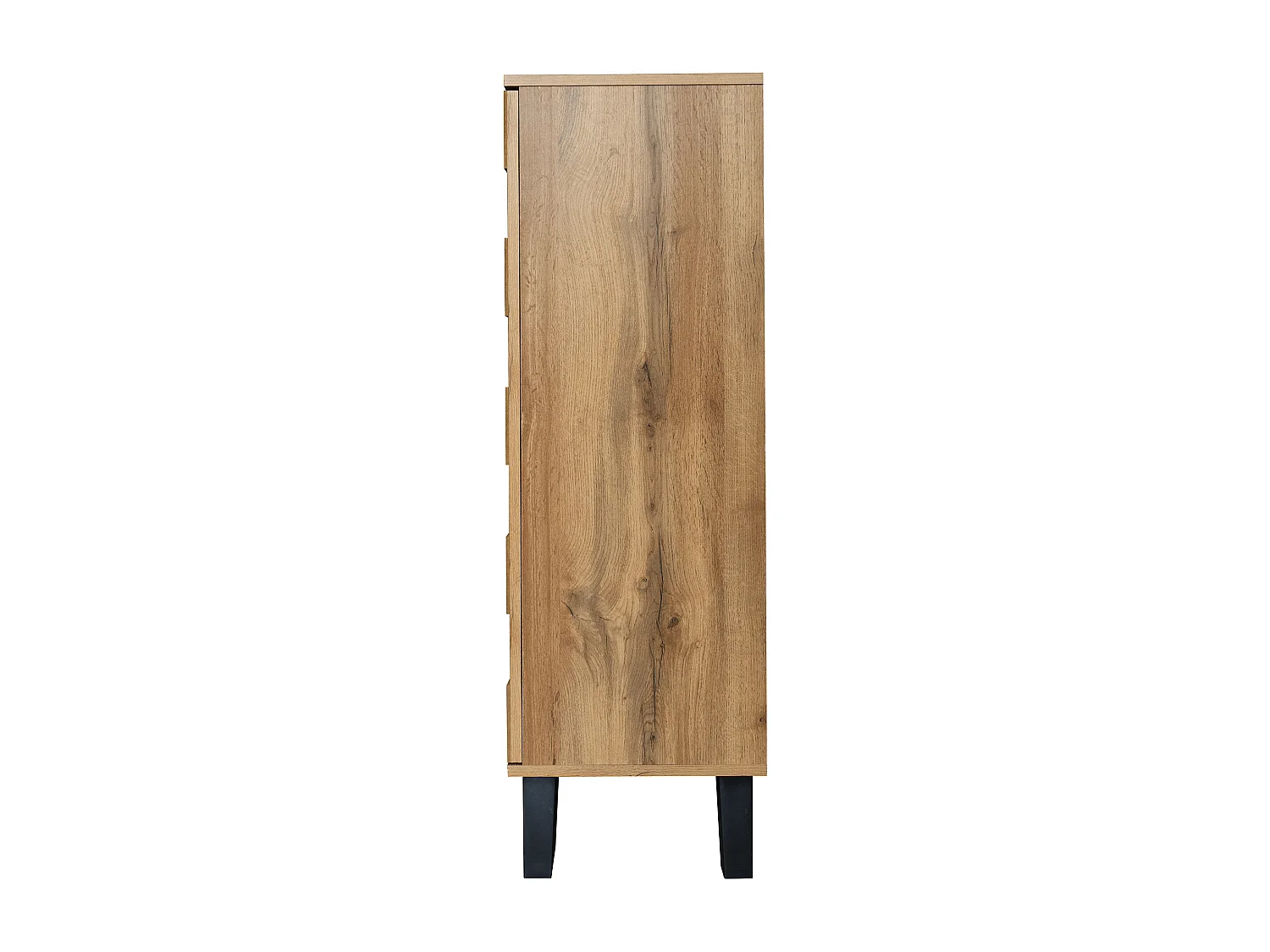 Dressoir 80,5x35x109,5 cm met vijf verstelbare planken van spaanplaat Natuurlijke kleur voor woonkamer en keuken