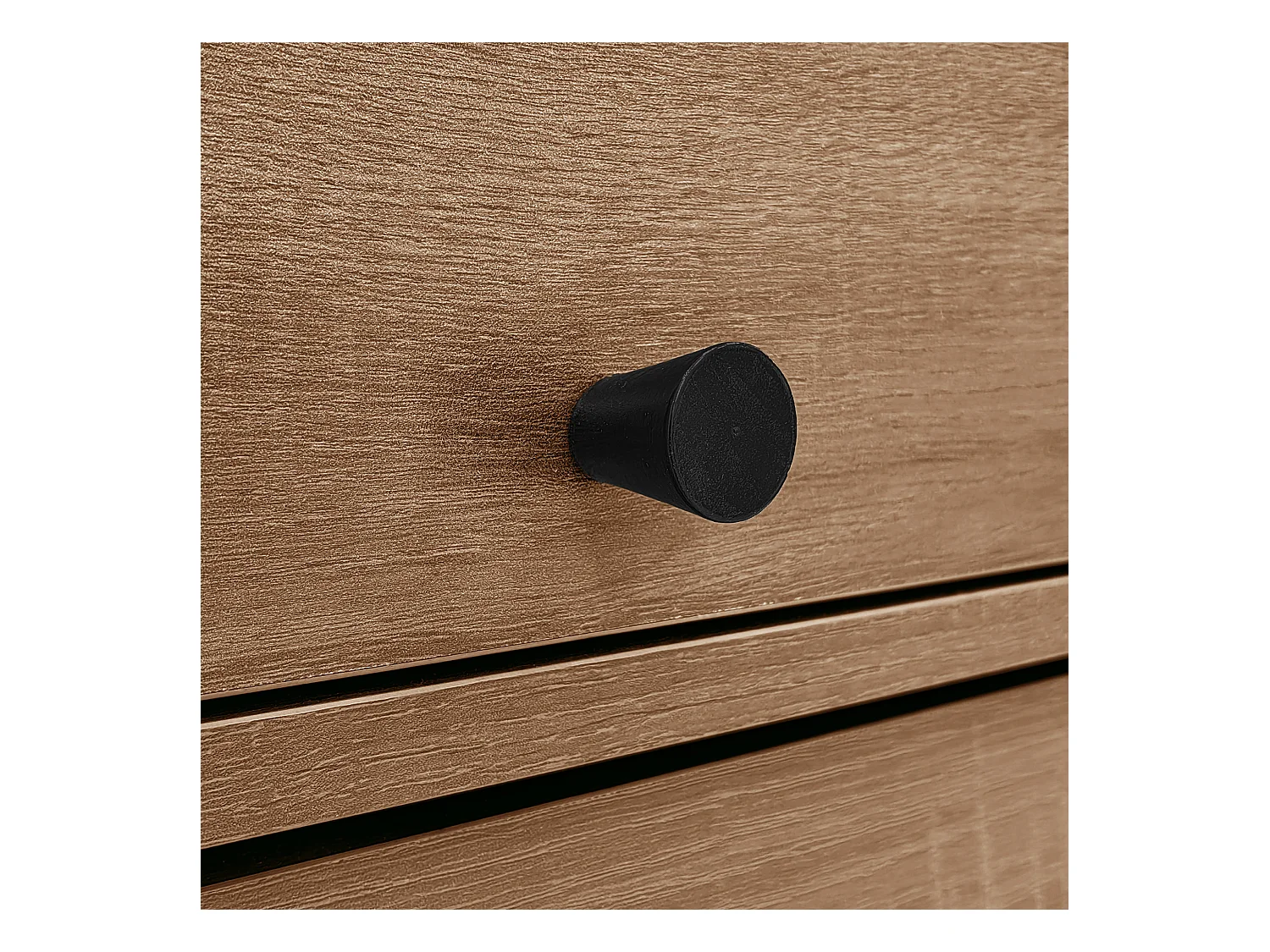 Buffet 130x40x75.5 cm avec des cloisons réglables panneaux de particules Couleur naturelle pour salon