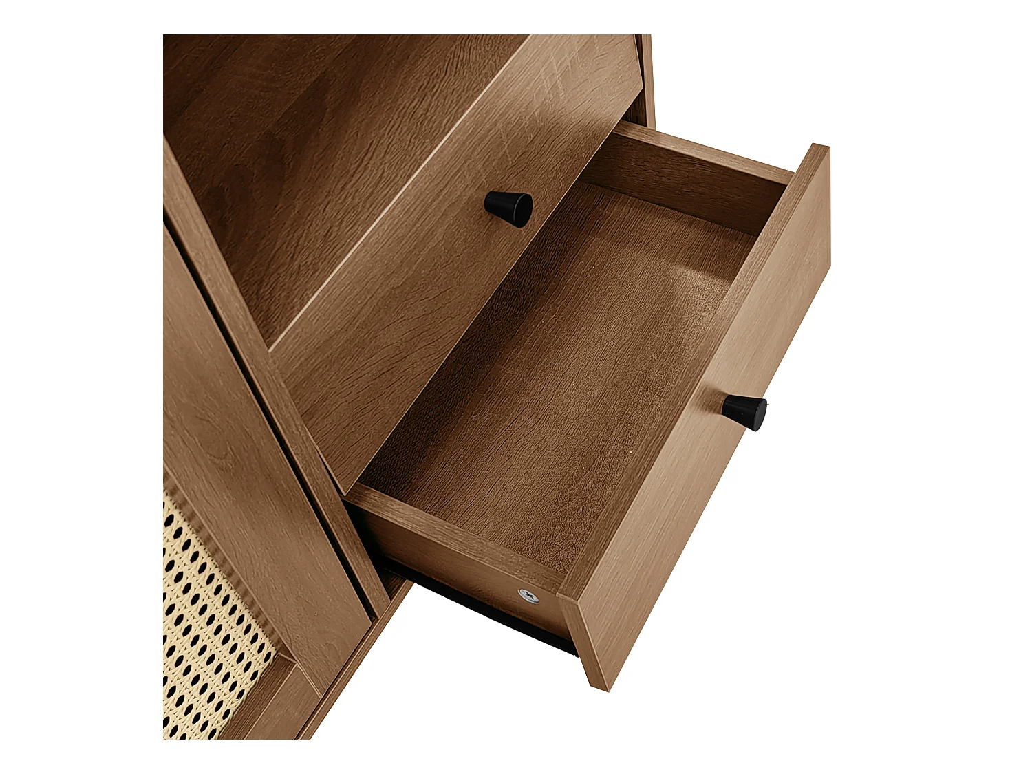 Buffet 130x40x75.5 cm avec des cloisons réglables panneaux de particules Couleur naturelle pour salon