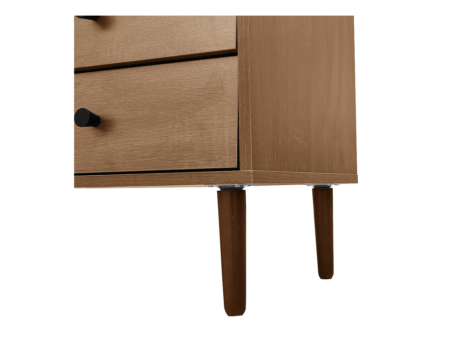 Buffet 130x40x75.5 cm avec des cloisons réglables panneaux de particules Couleur naturelle pour salon