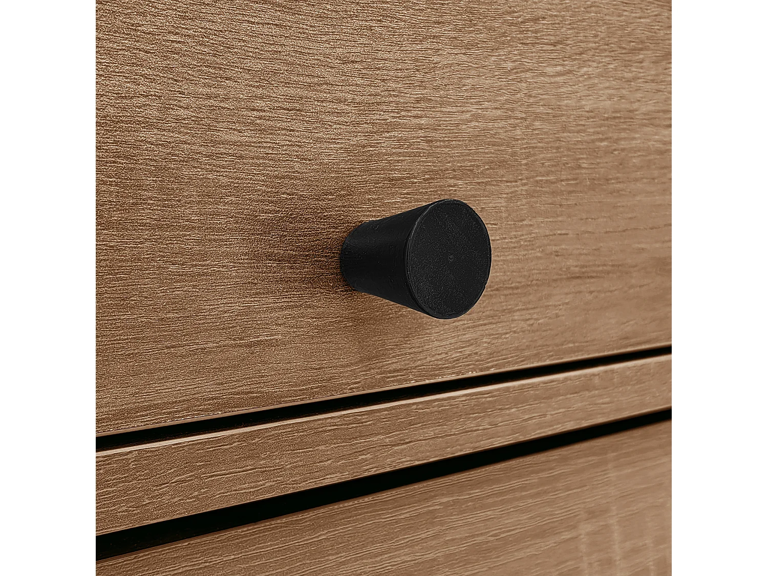 Buffet 130x40x75.5 cm avec des cloisons réglables panneaux de particules Couleur naturelle pour salon