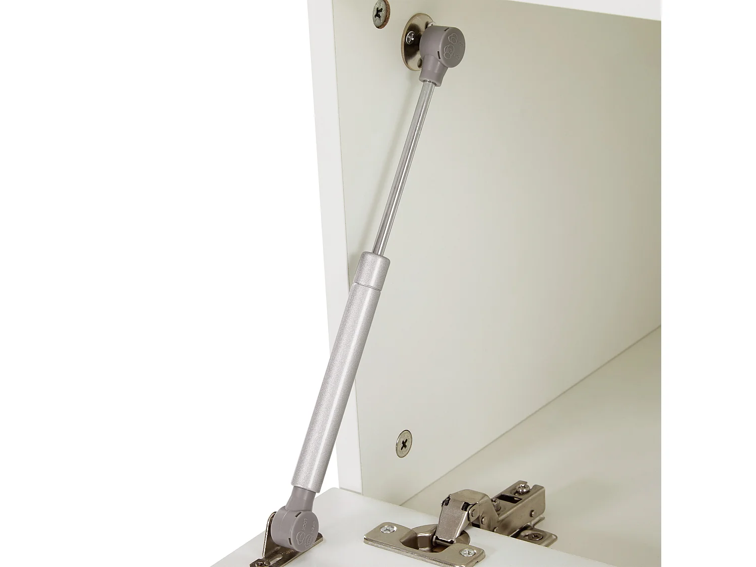 Ensemble de meubles d'entrée 120x40x191.5 avec banc et crochets panneaux de particules en blanc pour salon et couloir