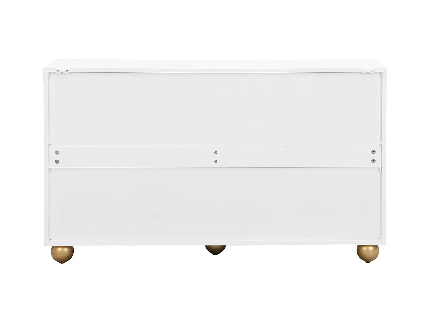 Buffetkast 120x35x71,5 cm met verstelbare tussenschotten. Gemaakt van wit MDF. Voor woonkamer en keuken.