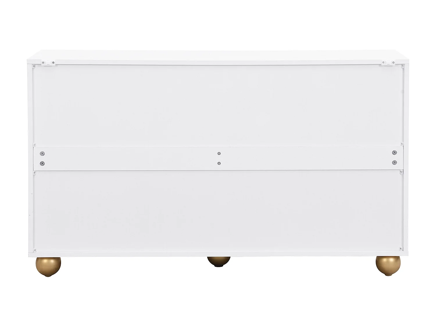 Buffet 120x35x71.5 cm avec cloisons réglables Matériau MDF en blanc pour Salon et cuisine