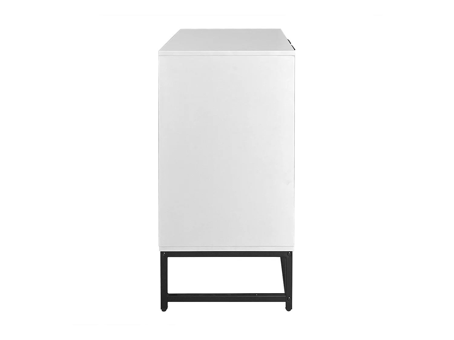 Dressoir 160x40x80,5 cm met vakken, spaanplaat in wit, voor woonkamer