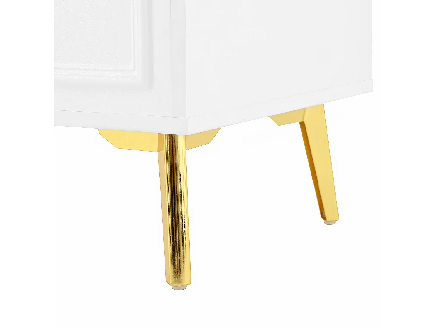 Buffetkast 140x38x82 cm, 4 deuren 4 laden, verstelbare verwijderbare planken, MDF, wit