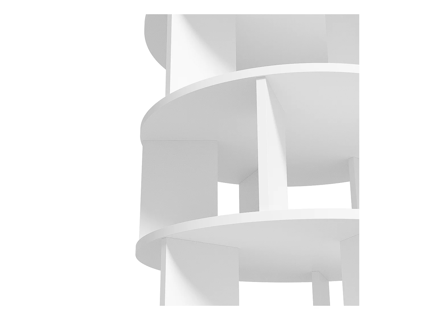 Meuble à Chaussures 60x60x115 cm avec des cloisons rotatives à cinq couches panneaux de particules en blanc