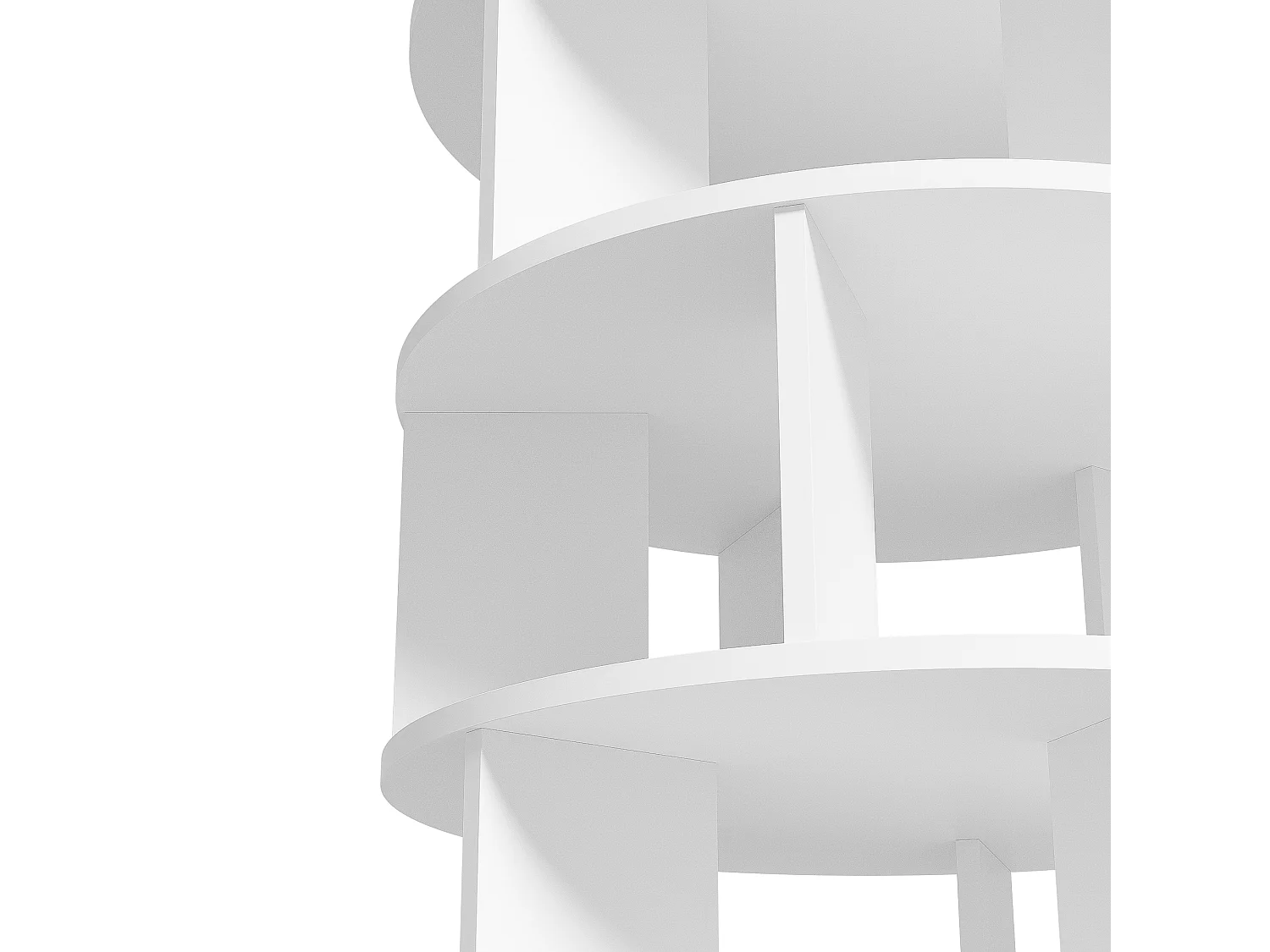 Schoenenkast 60x60x115 cm met draaibare scheidingswanden, vijf lagen spaanplaat in wit