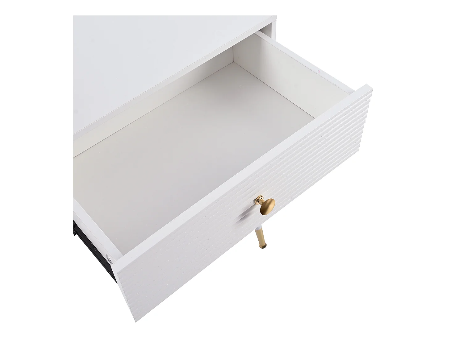 Coiffeuse 100x40x78.5 cm avec éclairage LED miroir et tiroirs panneaux de particules en blanc pour chambre