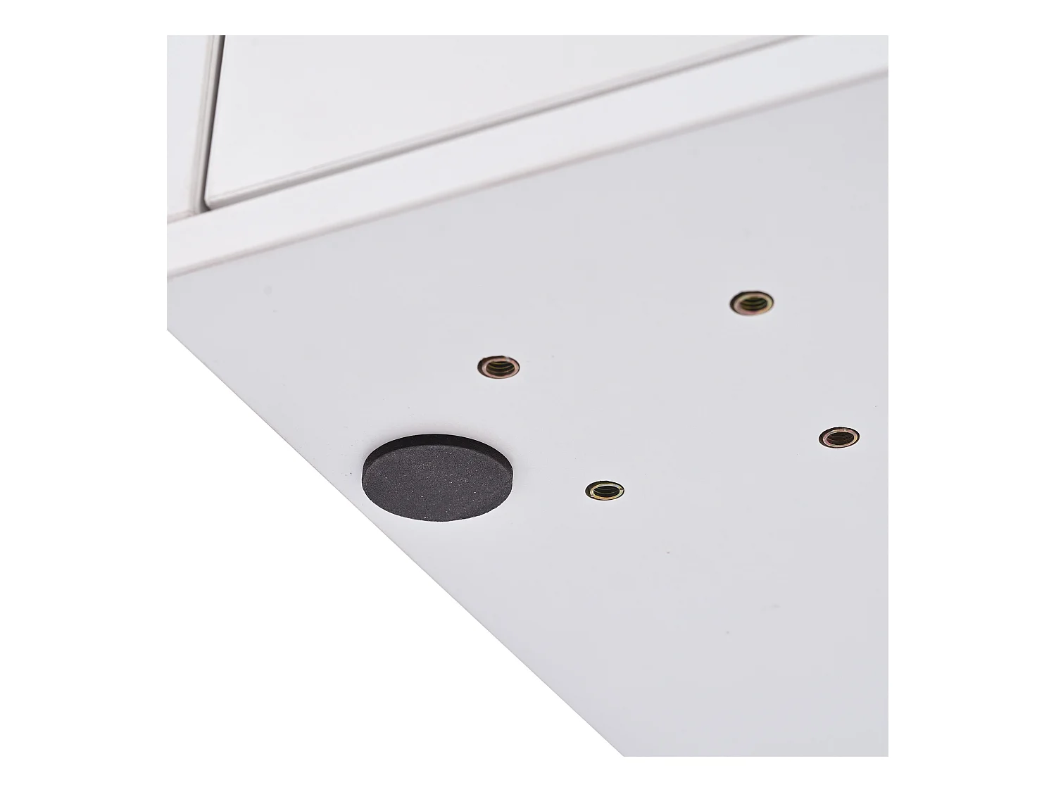 Coiffeuse 100x40x78.5 cm avec éclairage LED miroir et tiroirs panneaux de particules en blanc pour chambre