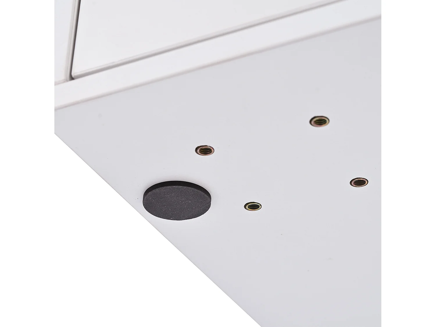 Coiffeuse 100x40x78.5 cm avec éclairage LED miroir et tiroirs panneaux de particules en blanc pour chambre