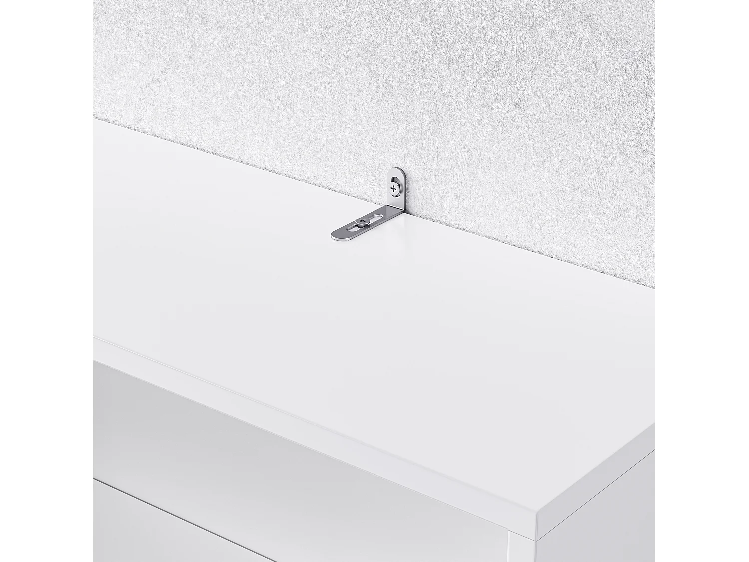 Ensemble de meubles d'entrée 100x35x180 cm avec tiroirs et portes de rangement Matériau MDF en blanc pour Salon et couloir