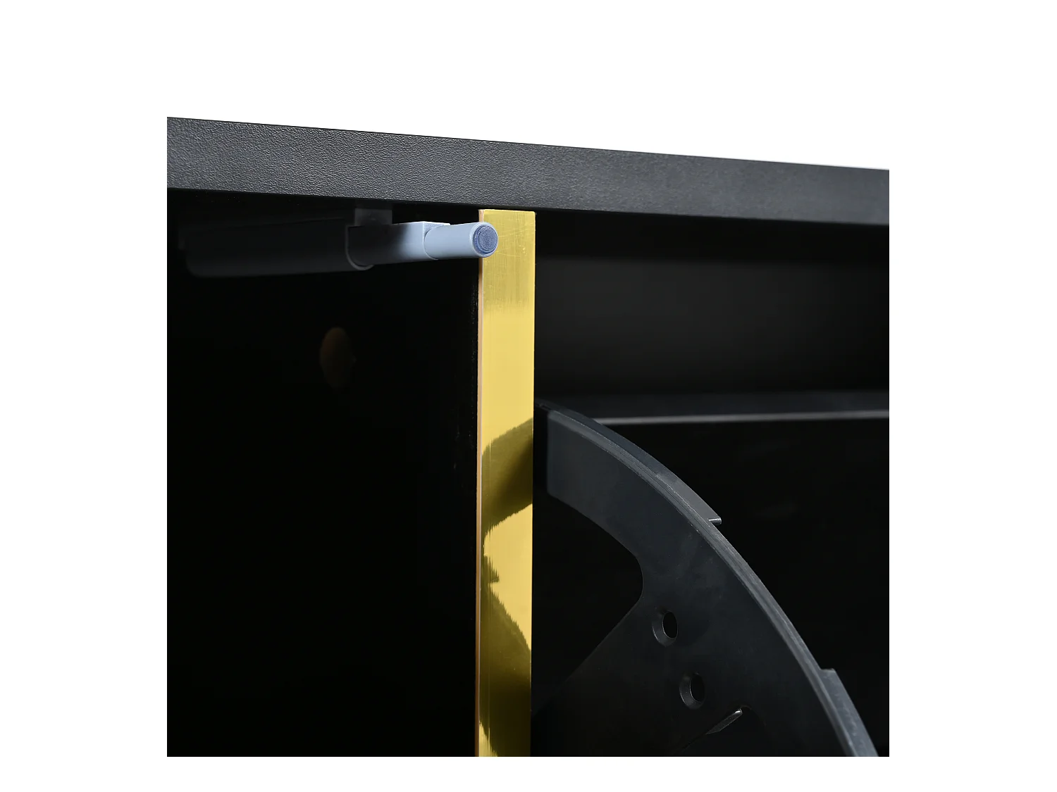 Schoenenkast 80x25x96 cm met verstelbare verdelers en LED-lichtstrip in zwart voor de woonkamer