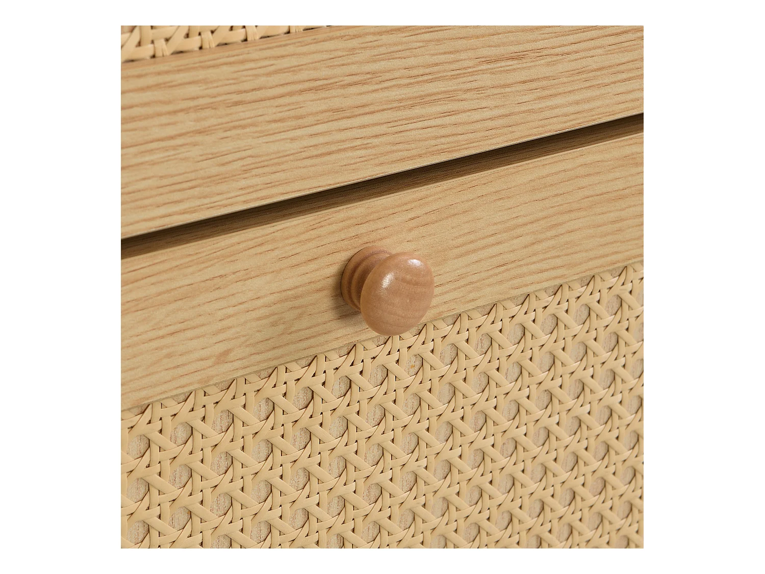 Schoenenkast 90x17x125 cm met drie klapdeuren en één lade. Gemaakt van MDF. Naturel. Voor in de woonkamer.