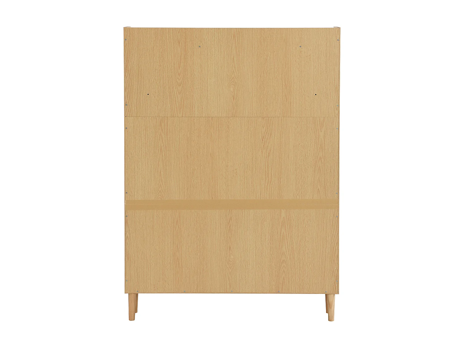 Meuble à chaussures 90x17x125 cm, 3 portes basculantes, 1 tiroir, étagères réglables, MDF, naturel