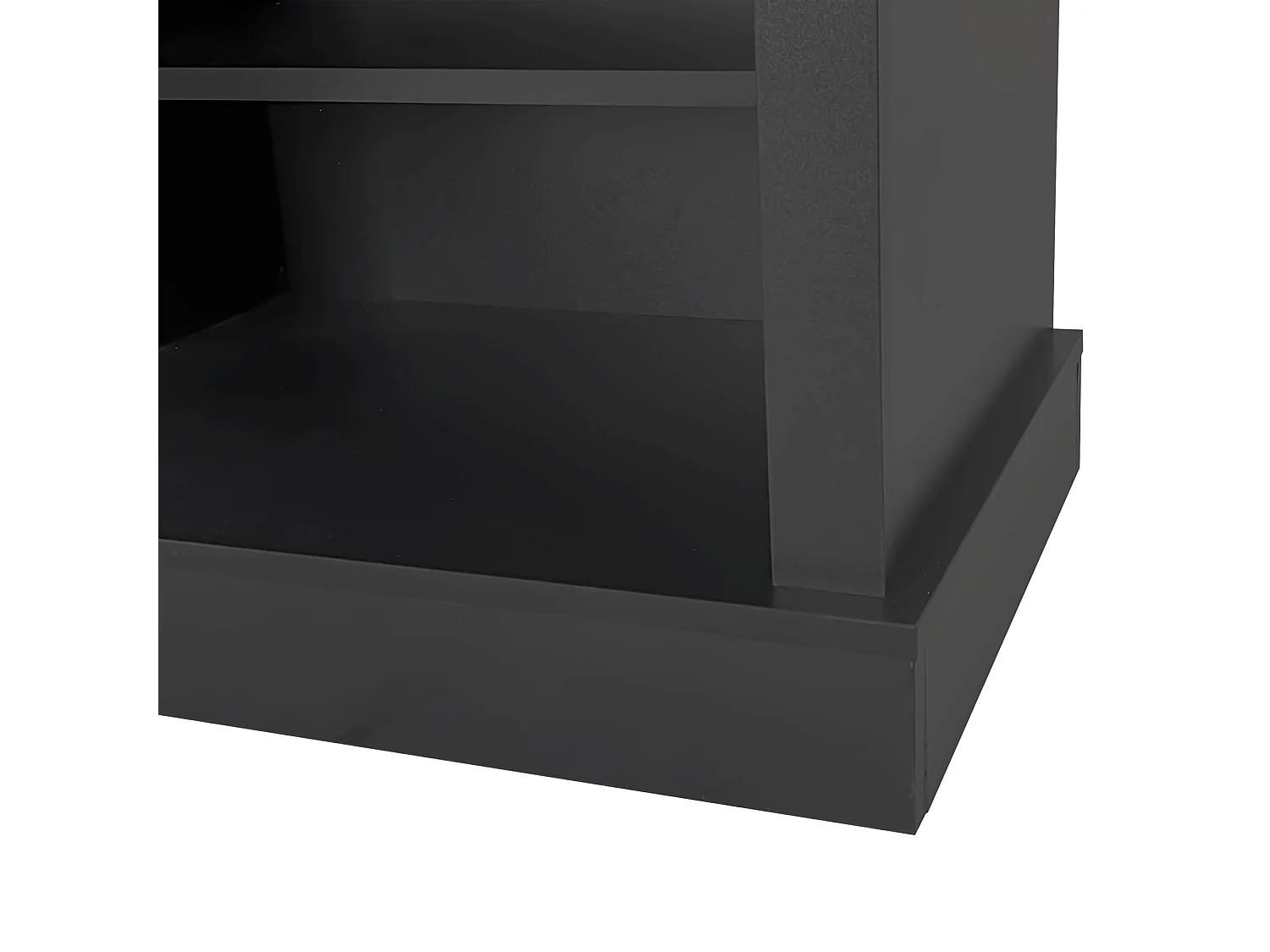 Ensemble de meubles d'entrée 120x40x190 cm avec étagère à chaussures et banc Panneaux de particules en noir pour salon