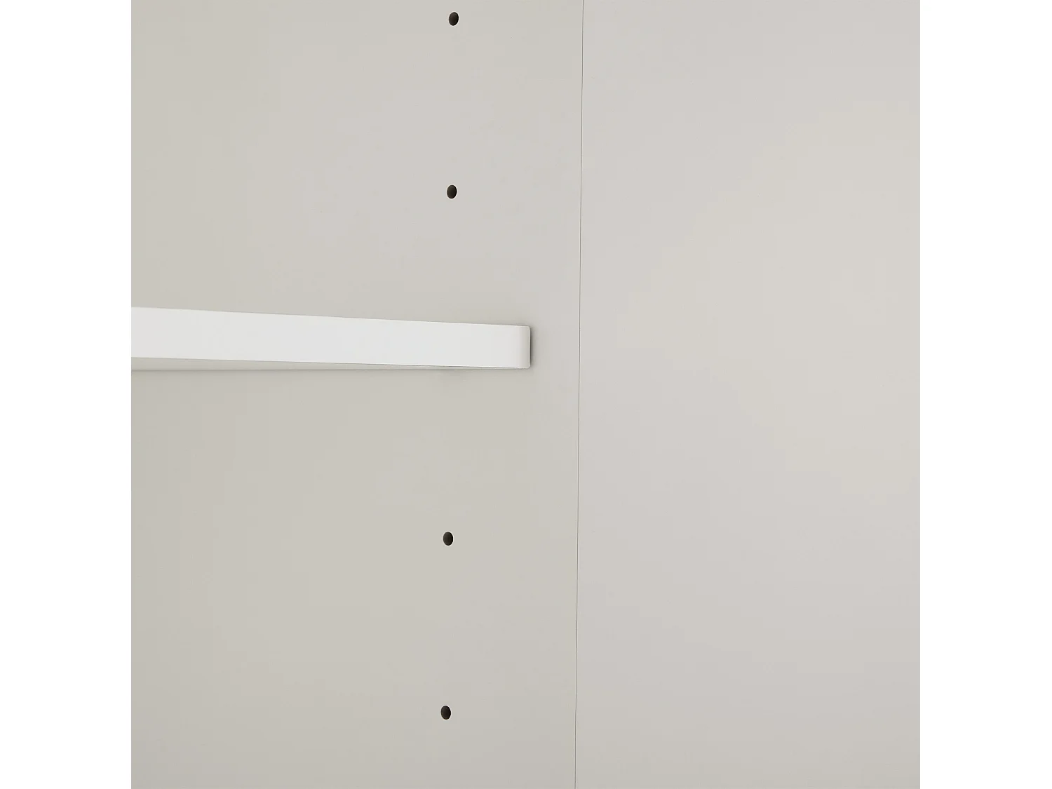 Buffet 80x40x80 cm avec placards de rangement à deux portes panneaux de particules en blanc pour salon