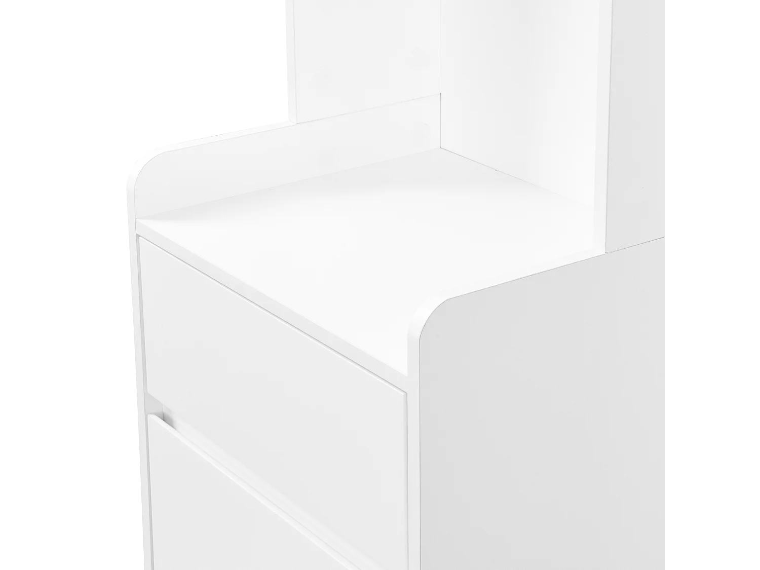 Ensemble de meubles d'entrée 100x35x180 avec tiroirs et armoires de rangement Matériau MDF en blanc pour salon et couloir