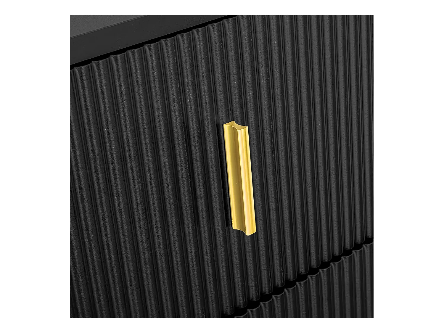 Dressoir 83x35x101 cm met verstelbare planken en lades van zwarte spaanplaat voor woonkamer/eetkamer