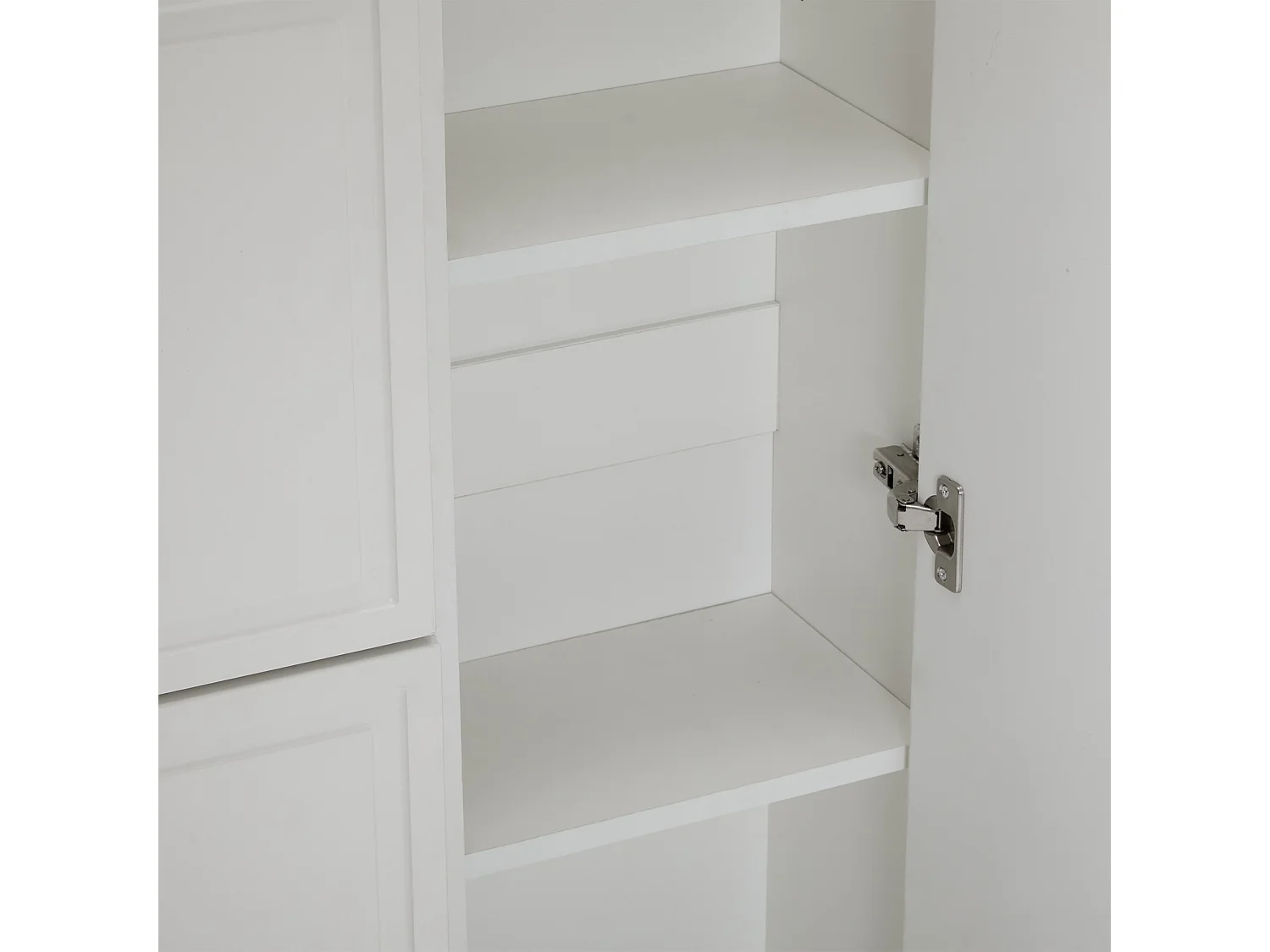 Meuble à chaussures 24x120x107cm meuble de rangement moderne stable MDF pour hall blanc