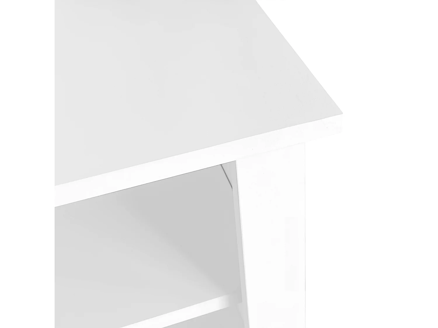 Porte manteau avec banc 120x40x190 cm, 3 en 1, étagères réglables, avec tablettes de rangement, panneau de particules blanc