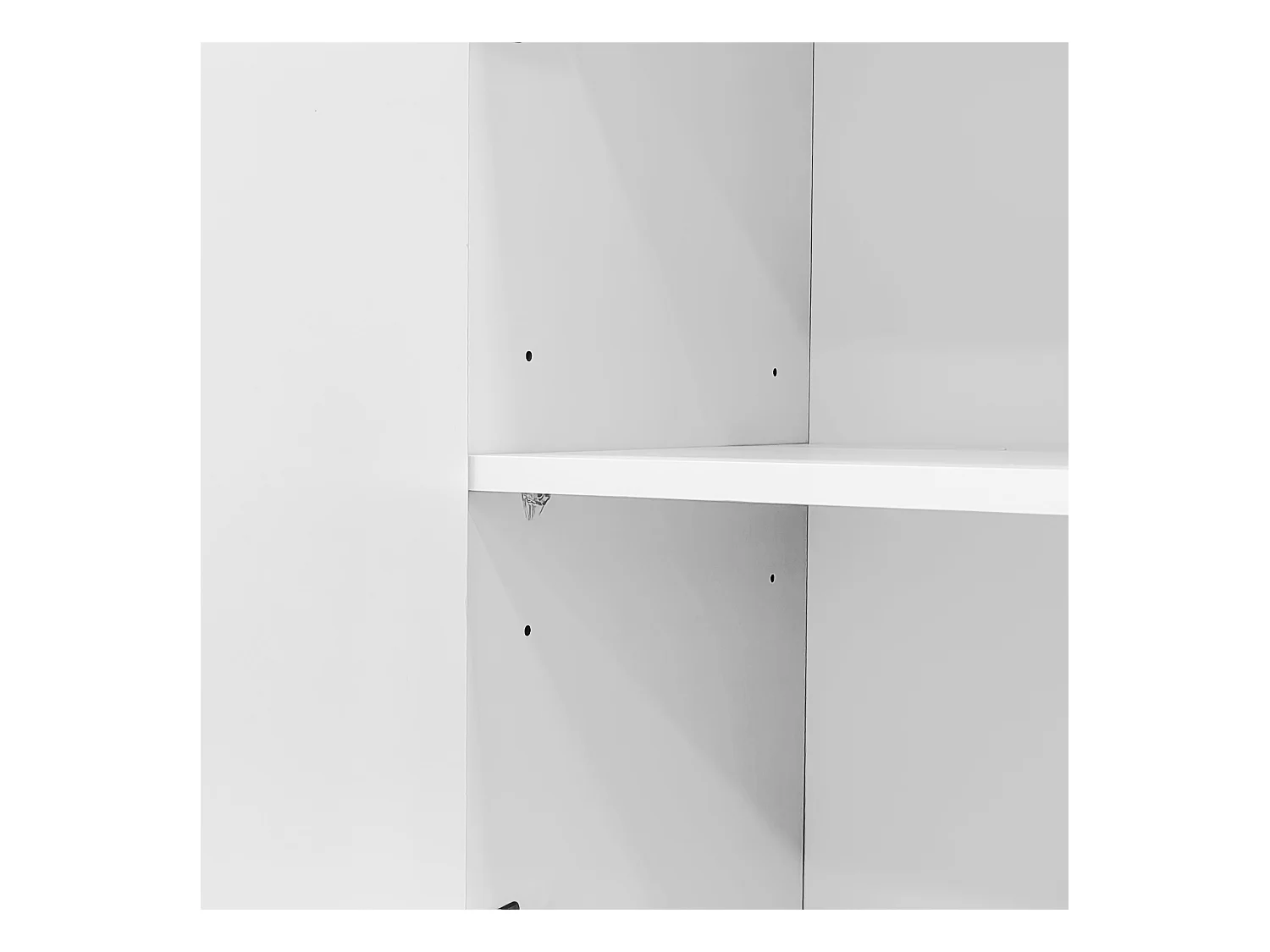 Buffet 150x40x80cm avec 2 portes 4 tiroirs Matériel MDF Blanc Convient pour le salon