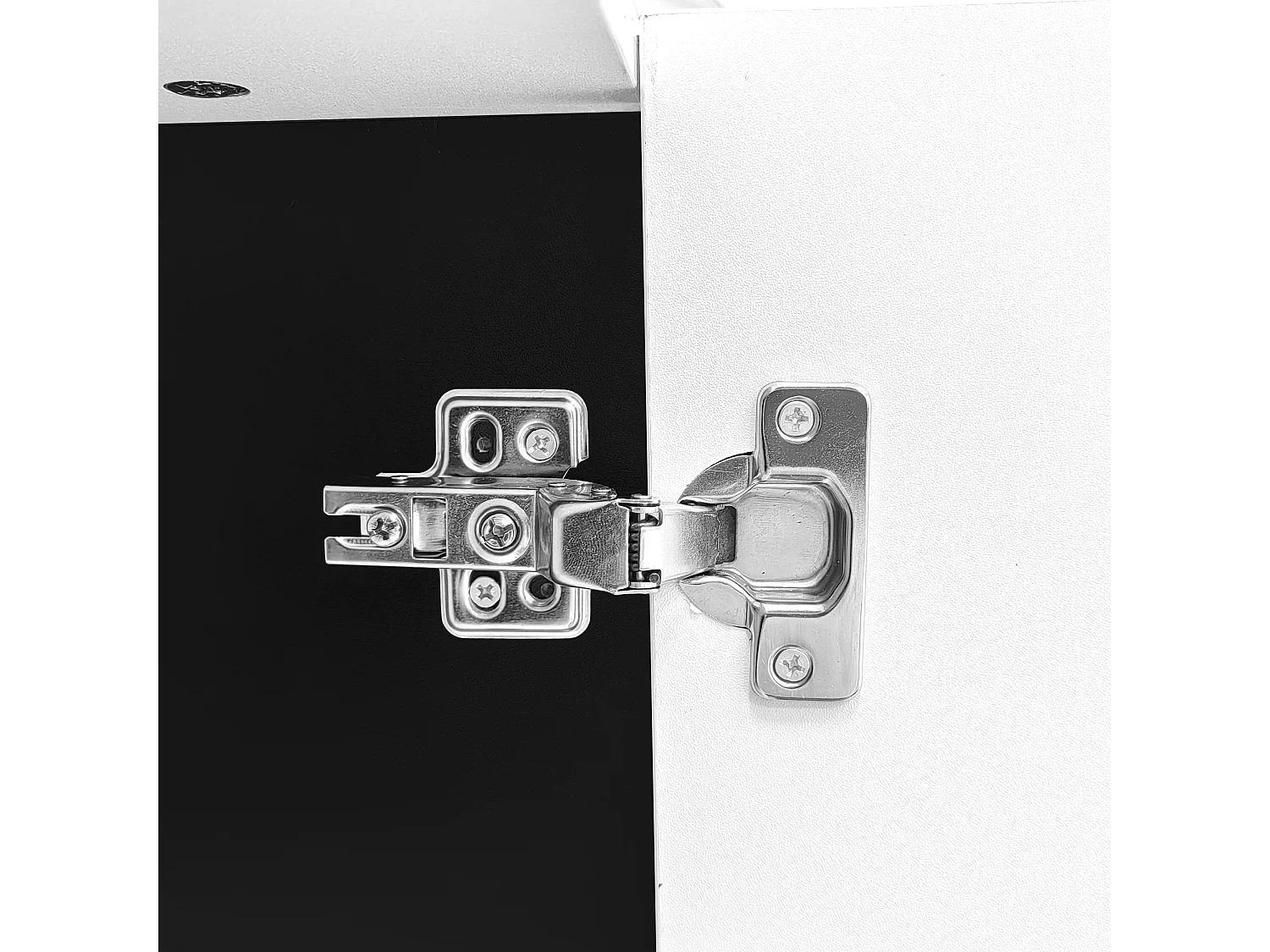 Buffet 150x40x80cm avec 2 portes 4 tiroirs Matériel MDF Blanc Convient pour le salon