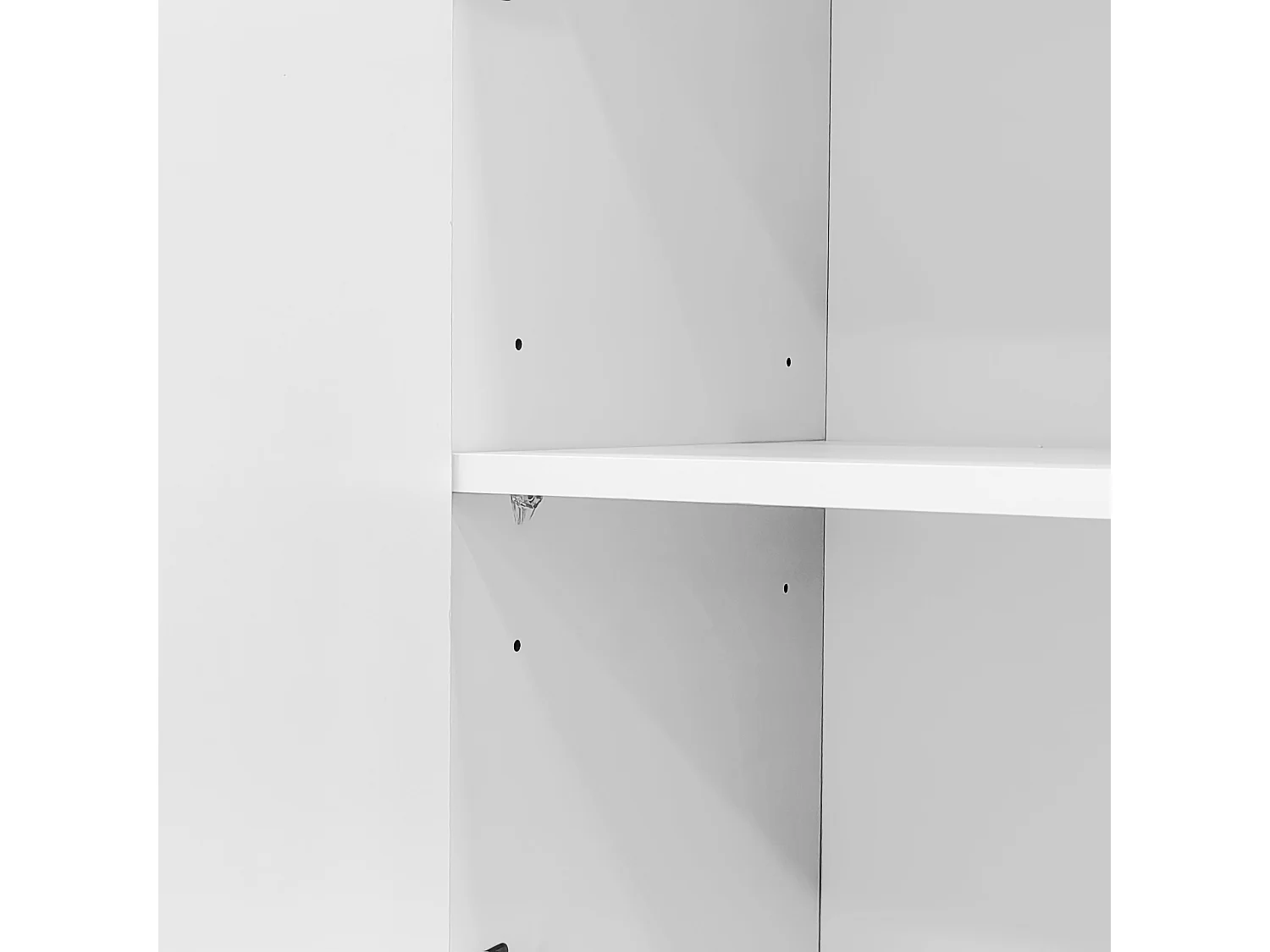 Buffet 150x40x80cm avec 2 portes 4 tiroirs Matériel MDF Blanc Convient pour le salon