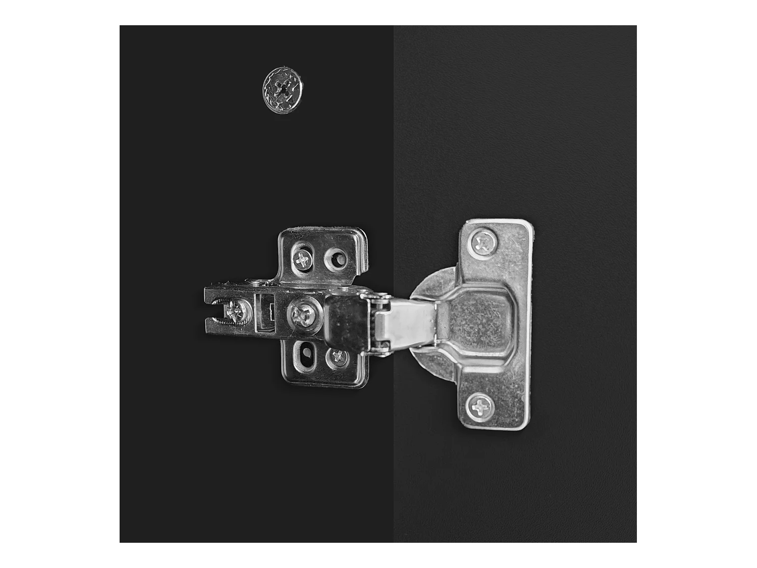 Dressoir 140x38x80 cm met verstelbare en uitneembare tussenschotten van zwarte spaanplaat voor de eetkamer