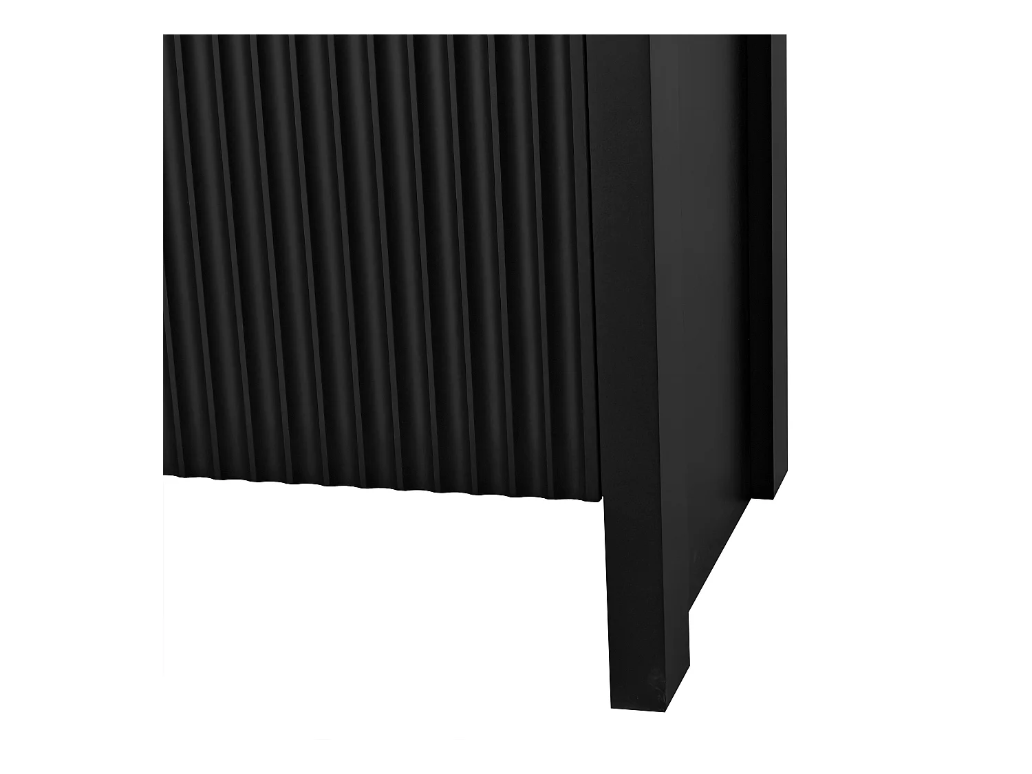 Dressoir 140x38x80 cm met verstelbare en uitneembare tussenschotten van zwarte spaanplaat voor de eetkamer